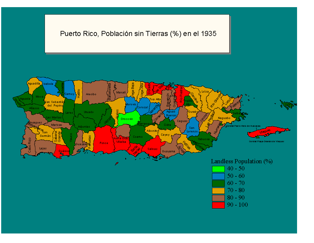 Map Puerto Rico.